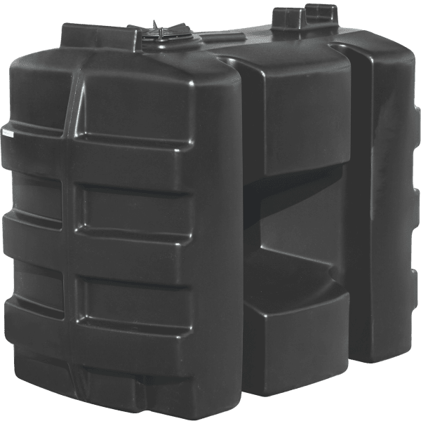 AquaBank 600L regenwatertank – compacte bovengrondse HDPE watertank in grijs, groen of antraciet